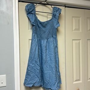 Chambray blue Torrid skater dress. Size 1 14-16 NWT